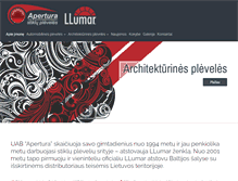 Tablet Screenshot of apertura.lt