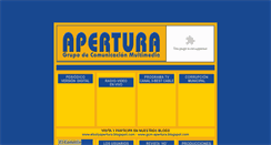 Desktop Screenshot of apertura.com.pe